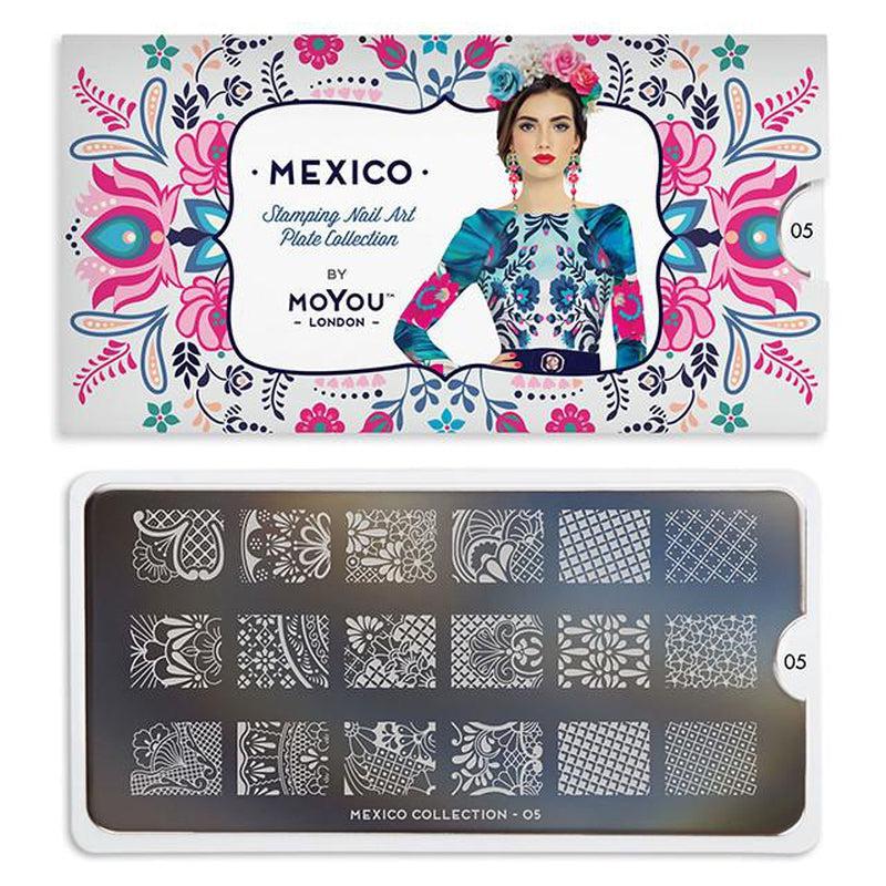 Mexico 05-Stamping Nail Art Stencil-[stencil]-[manicure]-[image-plate]-MoYou London