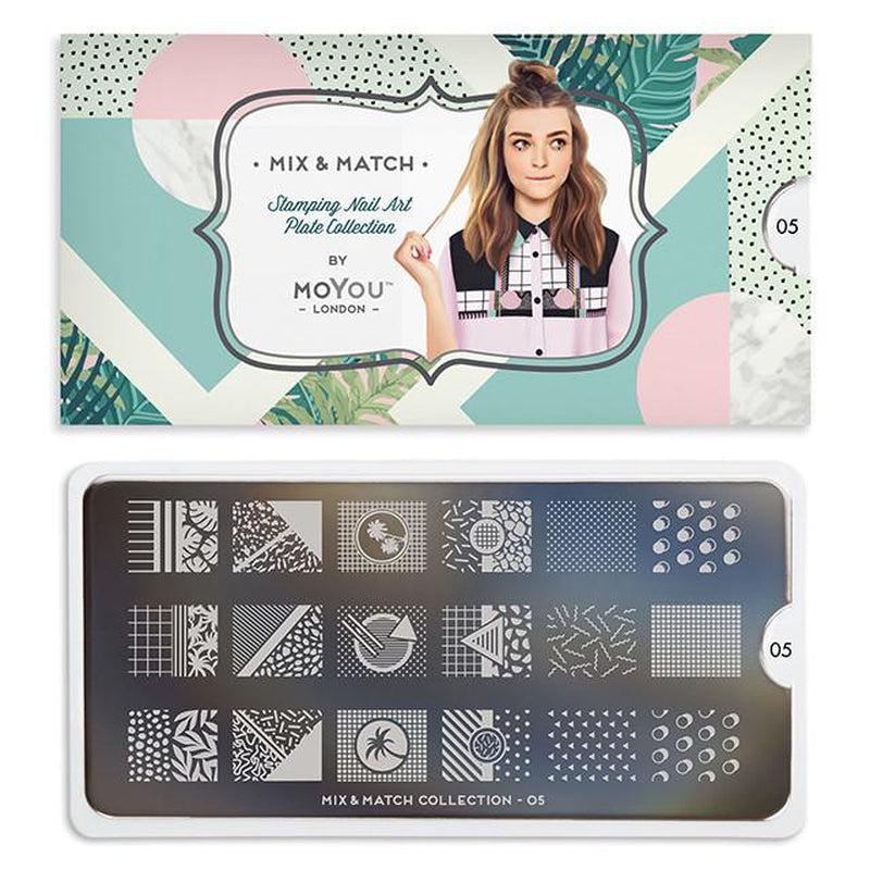 Mix & Match 05-Stamping Nail Art Stencil-[stencil]-[manicure]-[image-plate]-MoYou London