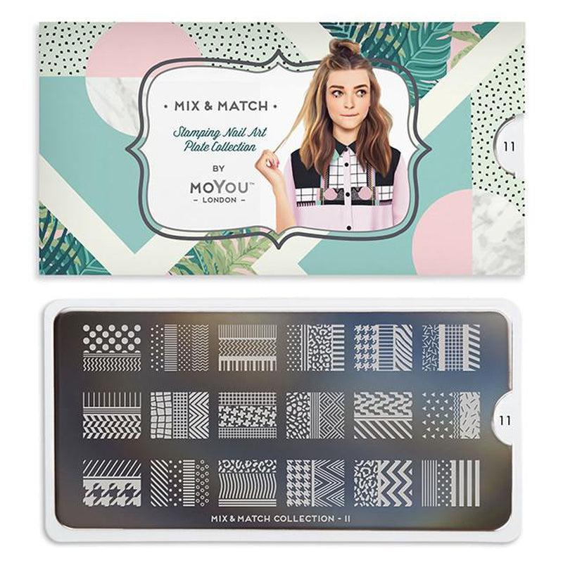 Mix & Match 11-Stamping Nail Art Stencil-[stencil]-[manicure]-[image-plate]-MoYou London