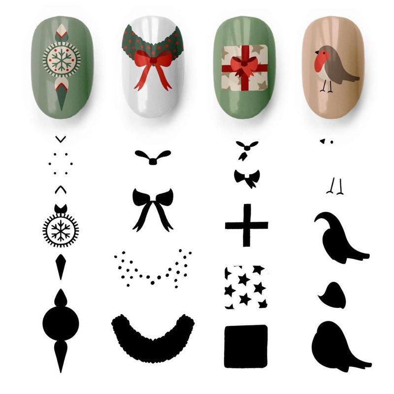 Noel 12-Stamping Nail Art Plates-[stencil]-[manicure]-[image-plate]-MoYou London