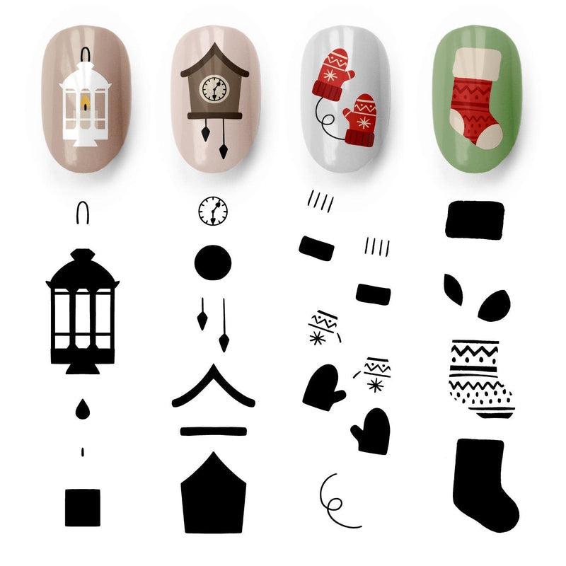 Noel 13-Stamping Nail Art Plates-[stencil]-[manicure]-[image-plate]-MoYou London