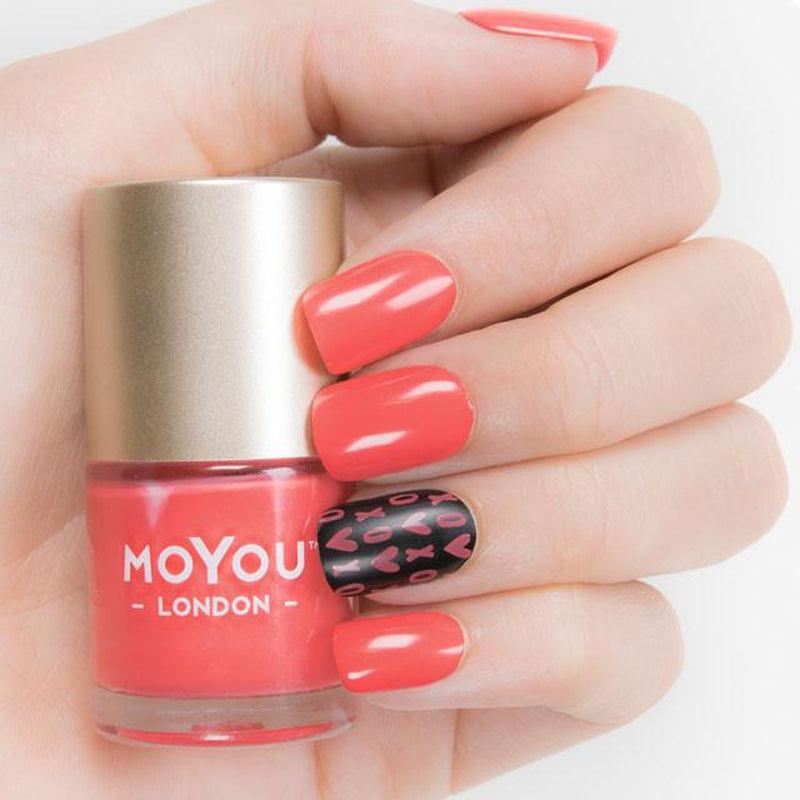 Premium Nail Polish - Coral Crush-Stamping Nail Polish-[Stamping]-[dry-fast]-[long-lasting]-MoYou London