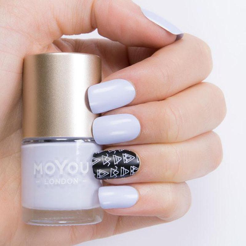 Premium Nail Polish - Powder Blue-Stamping Nail Art Polish-[Stamping]-[dry-fast]-[long-lasting]-MoYou London