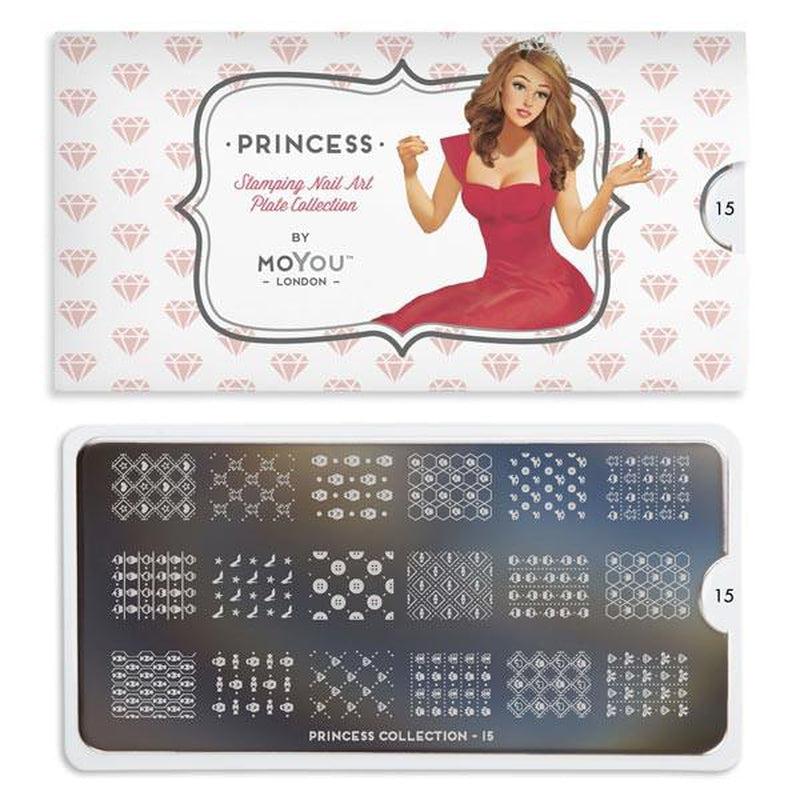 Princess 15-Stamping Nail Art Stencil-[stencil]-[manicure]-[image-plate]-MoYou London
