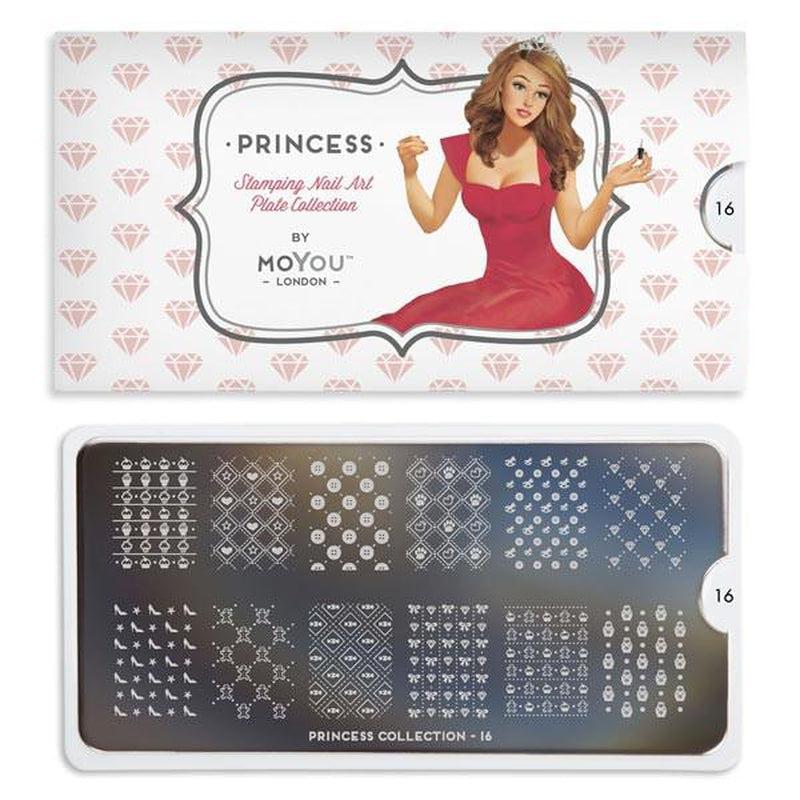 Princess 16-Stamping Nail Art Stencil-[stencil]-[manicure]-[image-plate]-MoYou London