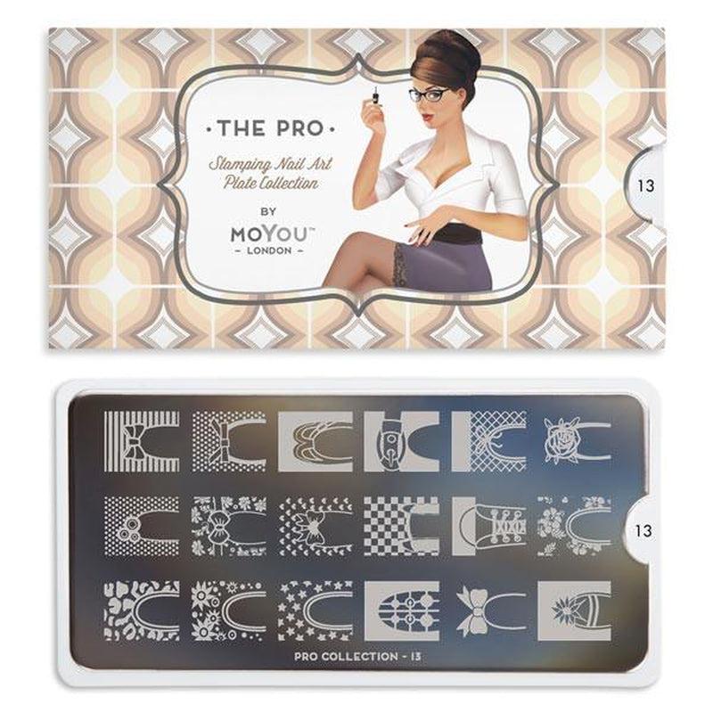 Pro 13-Stamping Nail Art Stencil-[stencil]-[manicure]-[image-plate]-MoYou London