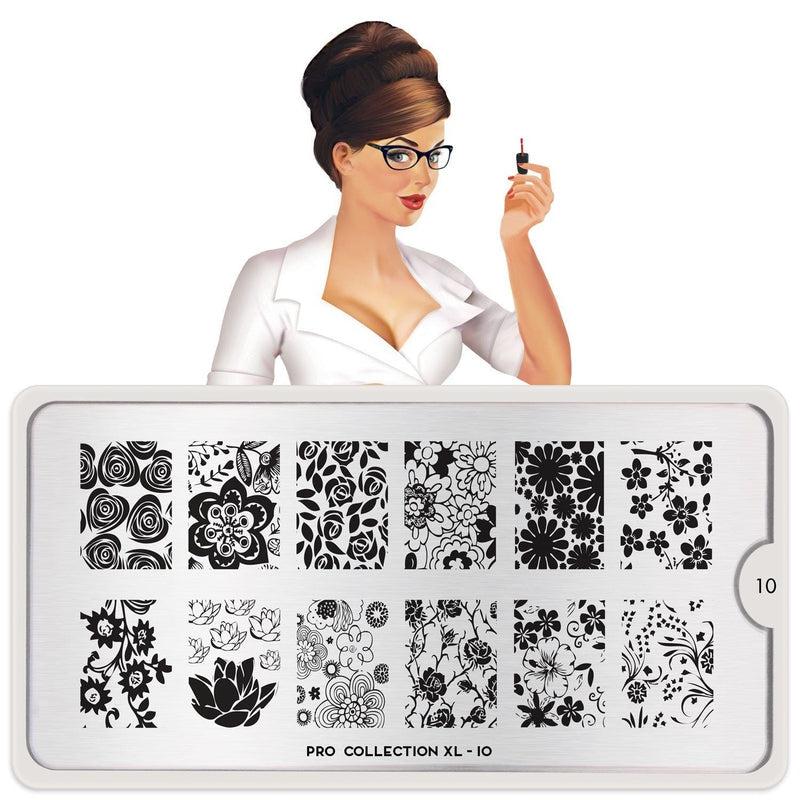 Pro XL 10-Stamping Nail Art Stencil-[stencil]-[manicure]-[image-plate]-MoYou London