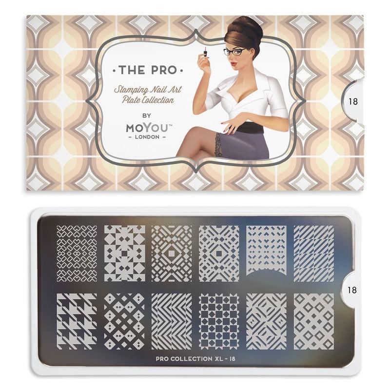 Pro XL 18-Stamping Nail Art Stencil-[stencil]-[manicure]-[image-plate]-MoYou London