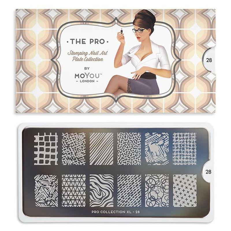 Pro XL 28-Stamping Nail Art Stencil-[stencil]-[manicure]-[image-plate]-MoYou London