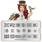 Steampunk 04-Stamping Nail Art Stencil-[stencil]-[manicure]-[image-plate]-MoYou London