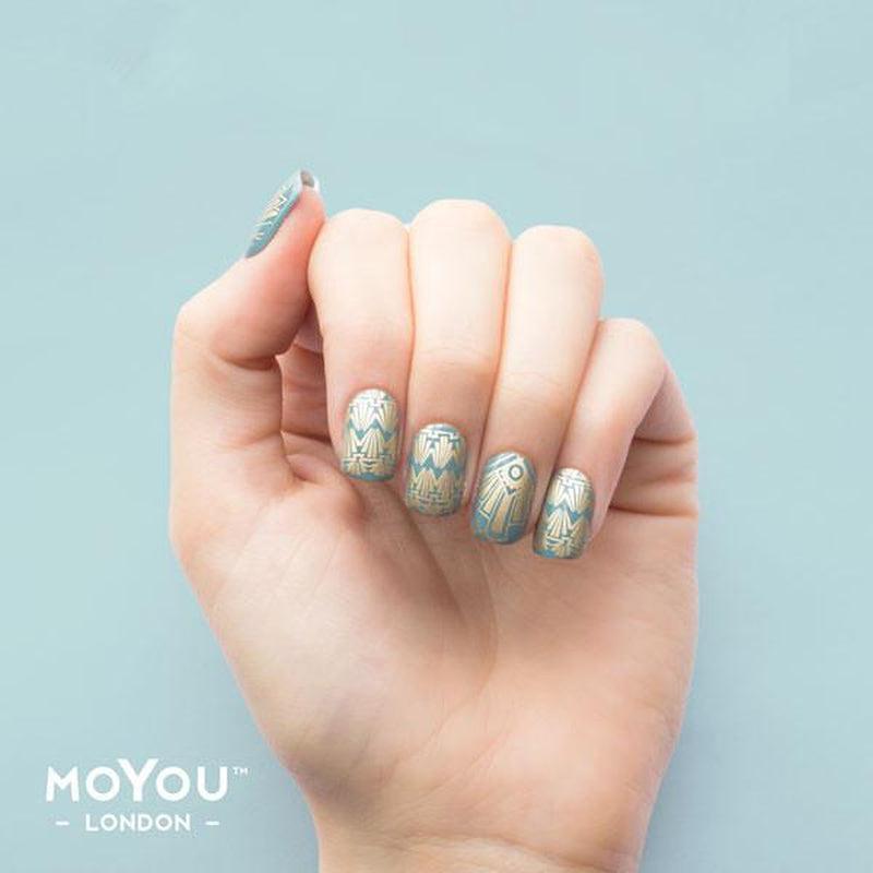 Steampunk 04-Stamping Nail Art Stencil-[stencil]-[manicure]-[image-plate]-MoYou London