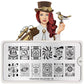 Steampunk 05-Stamping Nail Art Stencil-[stencil]-[manicure]-[image-plate]-MoYou London