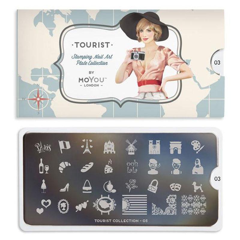 Tourist 03-Nail Art Stencils-[stencil]-[manicure]-[image-plate]-MoYou London