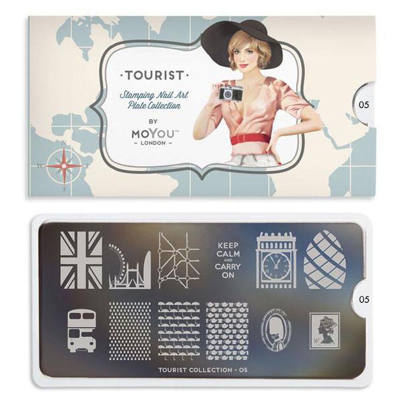 Tourist 05-Nail Art Stencils-[stencil]-[manicure]-[image-plate]-MoYou London