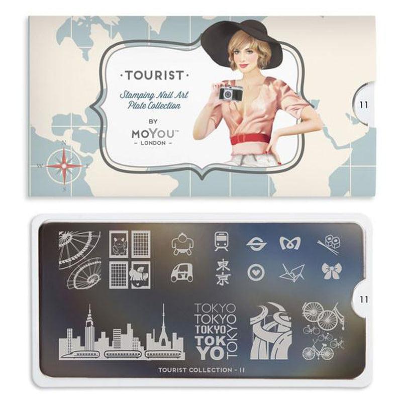 Tourist 11-Nail Art Stencils-[stencil]-[manicure]-[image-plate]-MoYou London