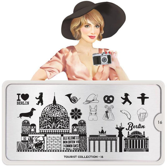 Tourist 16-Nail Art Stencils-[stencil]-[manicure]-[image-plate]-MoYou London