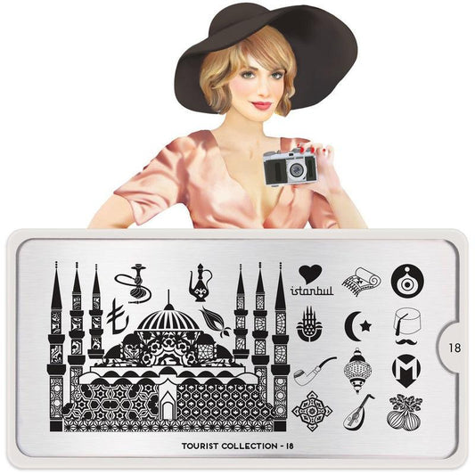 Tourist 18-Nail Art Stencils-[stencil]-[manicure]-[image-plate]-MoYou London