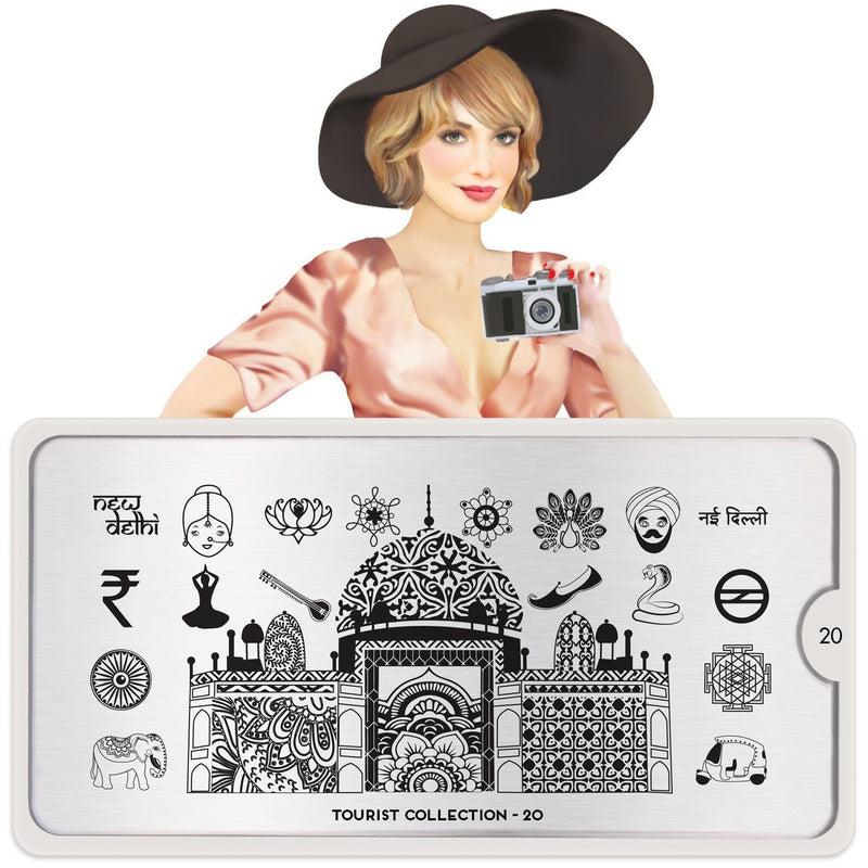 Tourist 20-Nail Art Stencils-[stencil]-[manicure]-[image-plate]-MoYou London