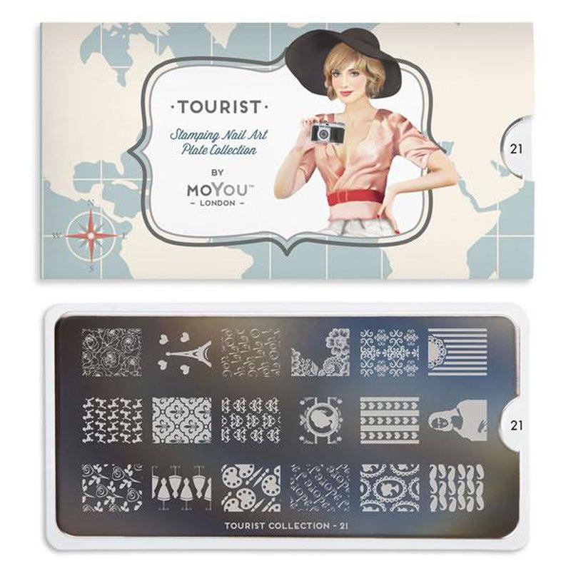 Tourist 21-Nail Art Stencils-[stencil]-[manicure]-[image-plate]-MoYou London