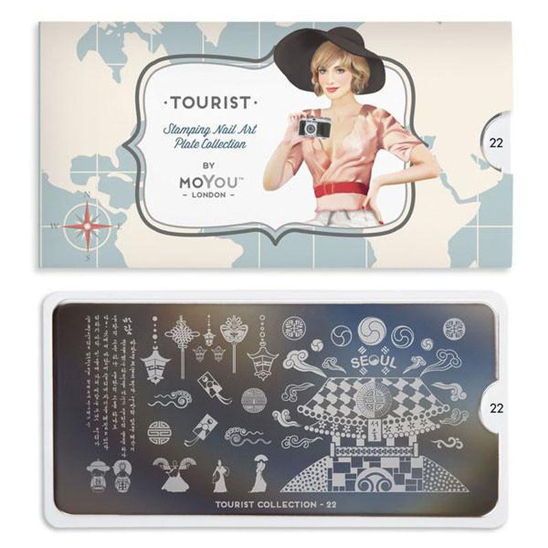 Tourist 22-Nail Art Stencils-[stencil]-[manicure]-[image-plate]-MoYou London