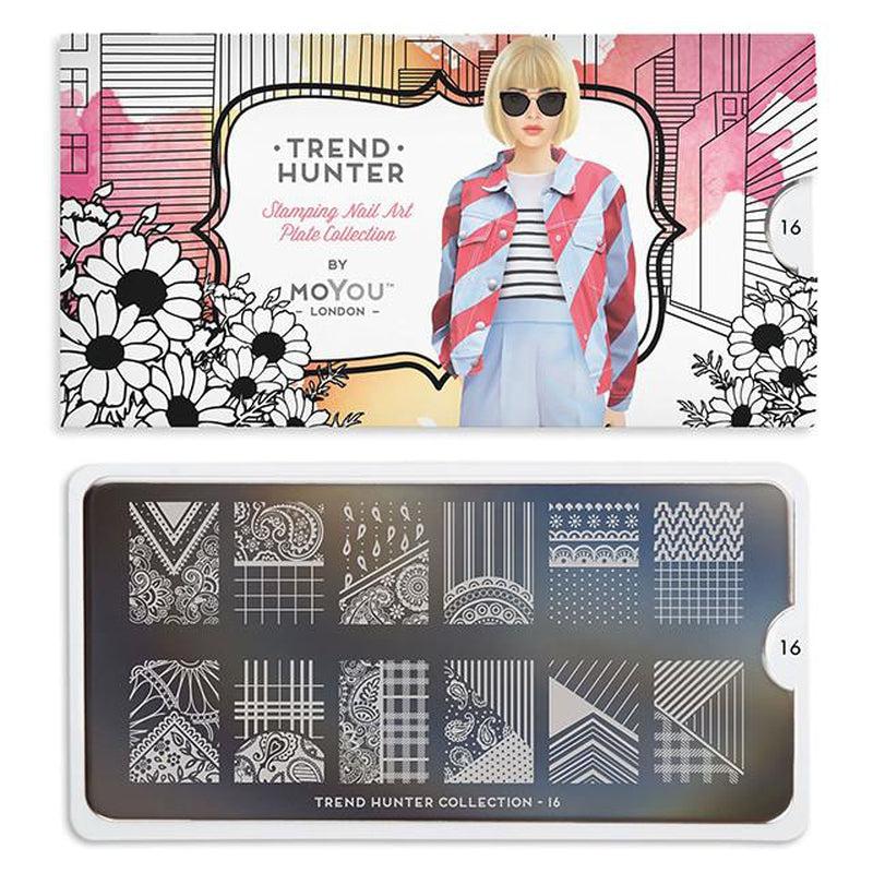 Trend Hunter 16-Nail Art Stencils-[stencil]-[manicure]-[image-plate]-MoYou London