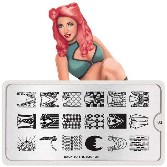back to the 20s 03-Stamping Nail Art Stencils-[stencil]-[manicure]-[image-plate]-MoYou London