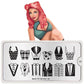 back to the 50s 02-Stamping Nail Art Stencils-[stencil]-[manicure]-[image-plate]-MoYou London