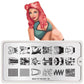 back to the 80s 06-Stamping Nail Art Stencils-[stencil]-[manicure]-[image-plate]-MoYou London