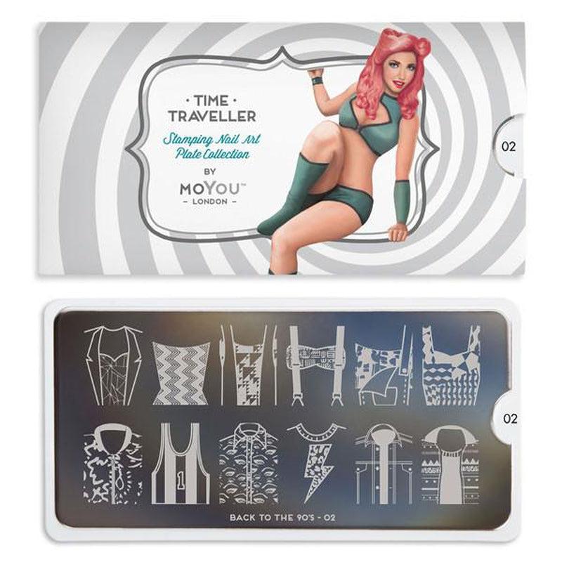 back to the 90s 02-Nail Art Stencils-[stencil]-[manicure]-[image-plate]-MoYou London