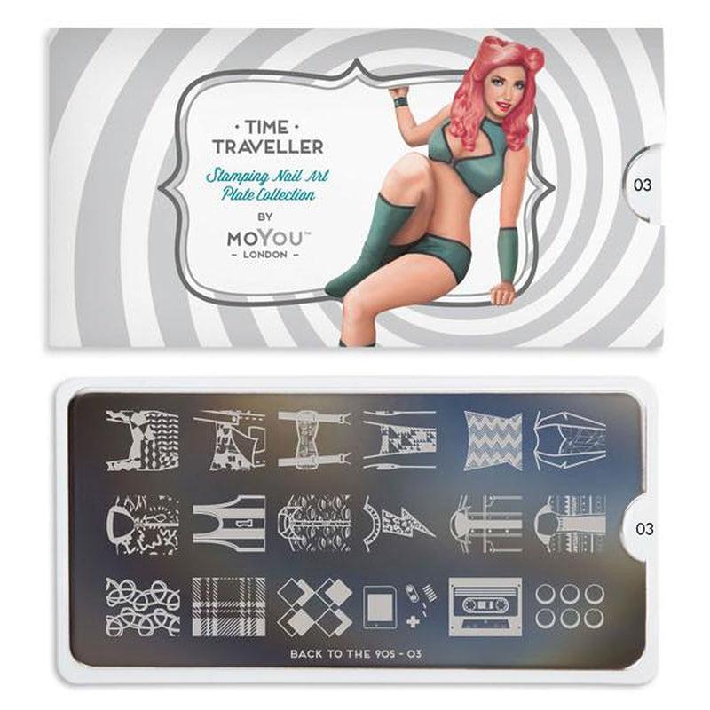 back to the 90s 03-Nail Art Stencils-[stencil]-[manicure]-[image-plate]-MoYou London
